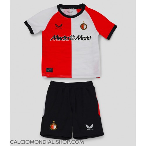 Maglie da calcio Feyenoord Prima Maglia Bambino 2024-25 Manica Corta (+ Pantaloni corti)